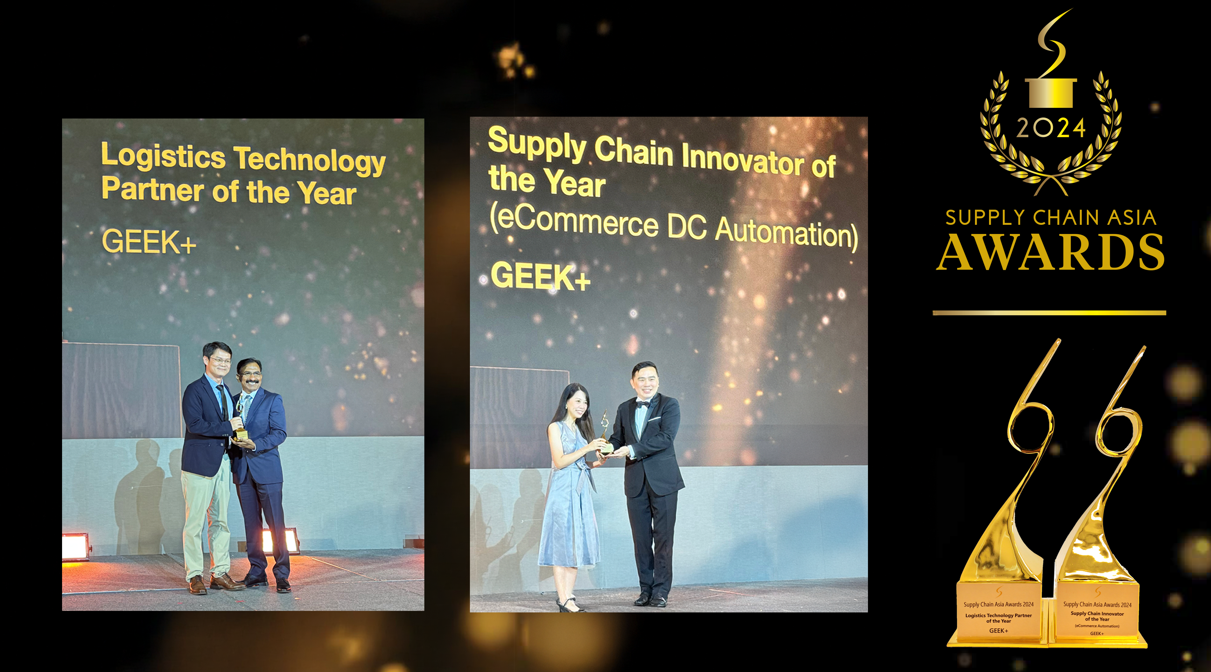 Geekplus receives two prestigious awards at Supply Chain Asia Awards 2024